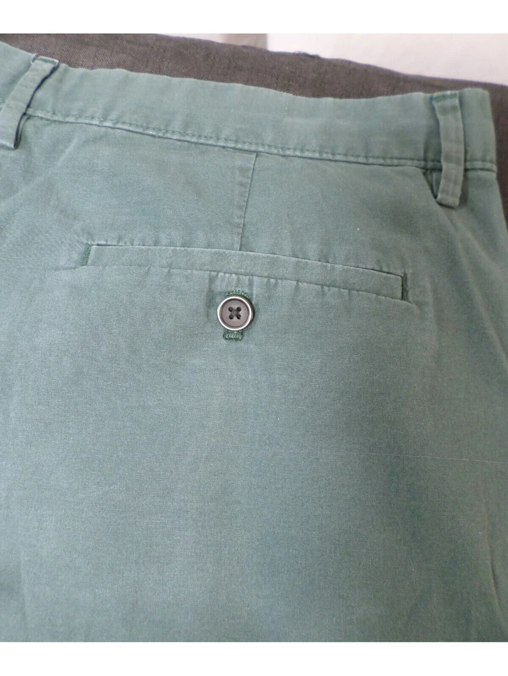 DESINGER BANANA REPUBLIC AIDEN SHORT COTTON BLEND CASUAL WORK GREEN SHORTS 34